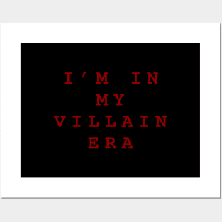 Villain era (red) Posters and Art